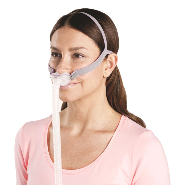 Woman Using P10 for Her Mask